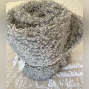 Pottery Barn fireside cozy reversible blanket throw gray